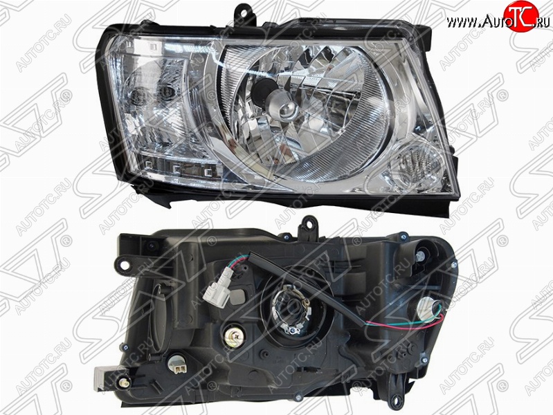 6 999 р. Правая фара передняя SAT (совместимость с авто 2004-2010 г.в.) Nissan Patrol 5 Y61 2-ой рестайлинг (2004-2010)  с доставкой в г. Майкоп