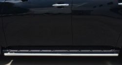 14 999 р. Защита порогов из круглой трубы диаметром 42 мм (рестайлинг) SLITKOFF  Nissan Patrol  6 (2010-2014) Y62 дорестайлинг  с доставкой в г. Майкоп. Увеличить фотографию 2