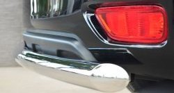 15 249 р. Защита заднего бампера (Ø76 мм, нержавейка) SLITKOFF Nissan Patrol 6 Y62 рестайлинг (2014-2017)  с доставкой в г. Майкоп. Увеличить фотографию 3