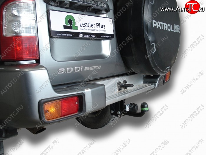 7 249 р. Фаркоп Лидер Плюс. Nissan Patrol 5 Y61 дорестайлинг (1997-2001) (Без электропакета)  с доставкой в г. Майкоп