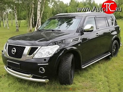 34 149 р. Накладки на колёсные арки Safary Nissan Patrol 6 Y62 дорестайлинг (2010-2014) (Неокрашенные)  с доставкой в г. Майкоп