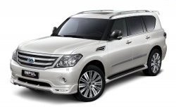 28 999 р. Молдинги (накладки на двери) Impul v2 Nissan Patrol 6 Y62 дорестайлинг (2010-2014) (Неокрашенные)  с доставкой в г. Майкоп. Увеличить фотографию 5