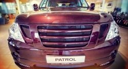 12 049 р. Решётка радиатора Impul Nissan Patrol 6 Y62 дорестайлинг (2010-2014) (Неокрашенная)  с доставкой в г. Майкоп. Увеличить фотографию 9
