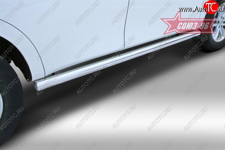 20 069 р. Защита порогов Souz-96 (d76) Nissan Patrol 6 Y62 дорестайлинг (2010-2014)  с доставкой в г. Майкоп