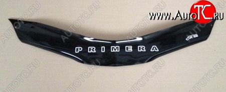 999 р. Дефлектор капота Russtal (короткий) Nissan Primera 3 универсал P12 (2002-2008)  с доставкой в г. Майкоп