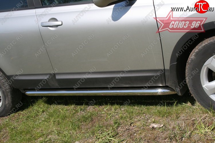 11 069 р. Защита порогов Souz-96 (d60) Nissan Qashqai 1 дорестайлинг (2007-2010)  с доставкой в г. Майкоп