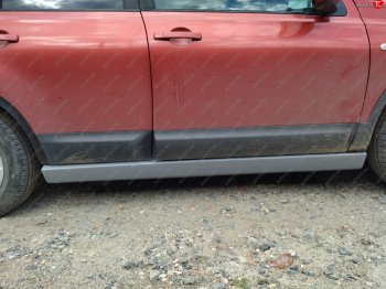 3 479 р. Накладка на порог Городская Легенда Nissan Qashqai 1 дорестайлинг (2007-2010) (левый)  с доставкой в г. Майкоп. Увеличить фотографию 3