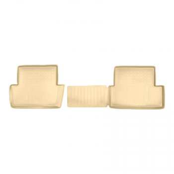 Коврики салона Norplast Unidec (задние) Nissan Qashqai  1 (2007-2013) дорестайлинг, J10 рестайлинг (Цвет: бежевый)