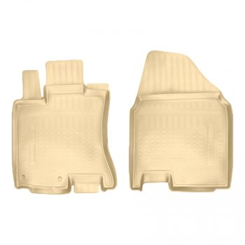 Коврики салона Norplast Unidec (передние) Nissan Qashqai  1 (2007-2013) дорестайлинг, J10 рестайлинг (Цвет: бежевый)
