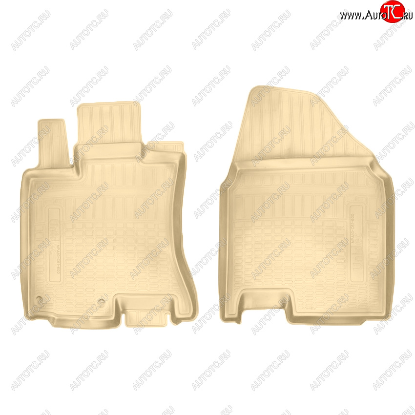 1 779 р. Коврики салона Norplast Unidec (передние)  Nissan Qashqai  1 (2007-2013) дорестайлинг, J10 рестайлинг (Цвет: бежевый)  с доставкой в г. Майкоп