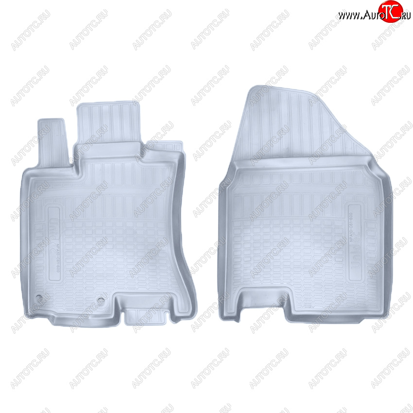 1 779 р. Коврики салона Norplast Unidec (передние)  Nissan Qashqai  1 (2007-2013) дорестайлинг, J10 рестайлинг (Цвет: серый)  с доставкой в г. Майкоп