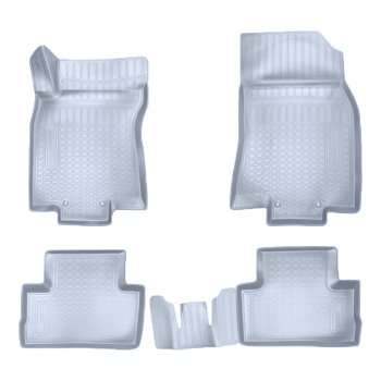 Коврики салона Norplast Unidec (российская сборка) Nissan Qashqai  2 (2013-2022) J11 дорестайлинг, J11 рестайлинг (Цвет: серый)
