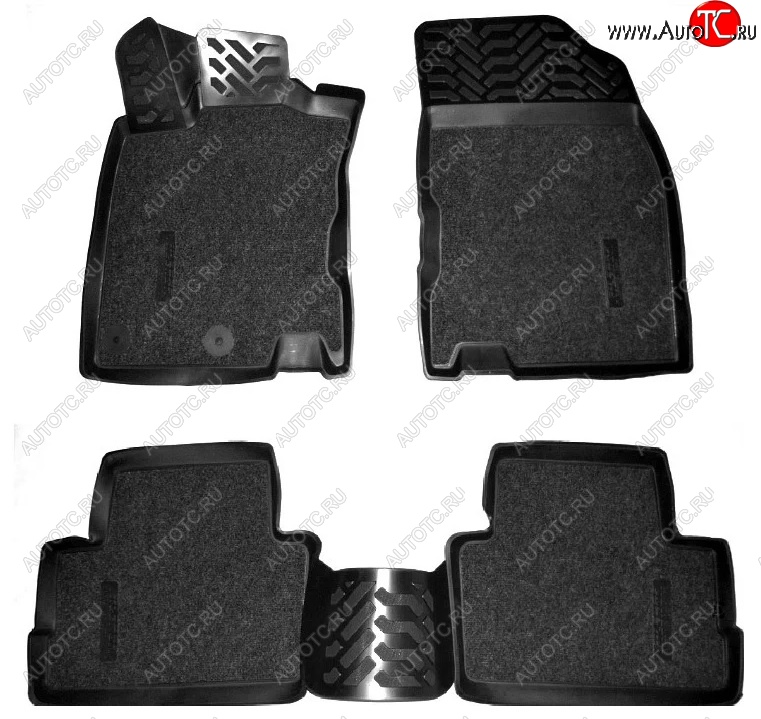 3 479 р. Коврики салона Aileron (3D, SOFT) Nissan Qashqai 2 J11 рестайлинг (2017-2022)  с доставкой в г. Майкоп