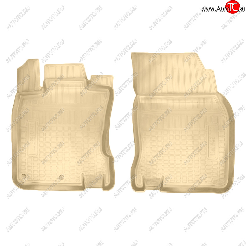 1 779 р. Коврики салона Norplast Unidec (передние)  Nissan Qashqai  2 (2013-2022) J11 дорестайлинг, J11 рестайлинг (Цвет: бежевый)  с доставкой в г. Майкоп
