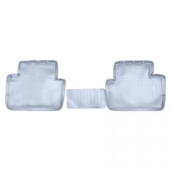Коврики салона Norplast Unidec (задние) Nissan Qashqai  2 (2013-2019) J11 дорестайлинг (Цвет: серый)
