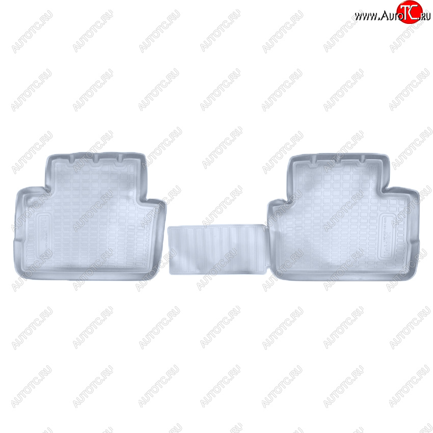 1 169 р. Коврики салона Norplast Unidec (задние)  Nissan Qashqai  2 (2013-2019) J11 дорестайлинг (Цвет: серый)  с доставкой в г. Майкоп