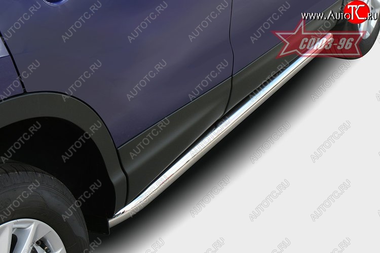 2 564 р. Защита порогов Souz-96 (d60) Nissan Qashqai 2 J11 дорестайлинг (2013-2019)  с доставкой в г. Майкоп