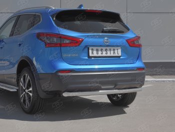 13 999 р. Защита заднего бампера (Ø63 мм, нержавейка) SLITKOFF  Nissan Qashqai  2 (2017-2022) J11 рестайлинг  с доставкой в г. Майкоп. Увеличить фотографию 2