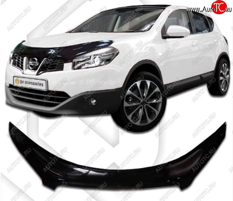2 399 р. Дефлектор капота CA-Plastiс exclusive Nissan Qashqai +2 1 J10 дорестайлинг (2008-2010) (Classic черный, Без надписи) с доставкой в г. Майкоп Увеличить фотографию 1 2 399 р. Дефлектор капота CA-Plastiс exclusive Nissan Qashqai +2 1 J10 дорестайлинг (2008-2010) (Classic черный, Без надписи) с доставкой в г. Майкоп