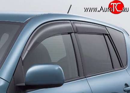 999 р. Комплект дефлекторов окон (ветровиков) 4 шт. Russtal Nissan Qashqai +2 1 J10 дорестайлинг (2008-2010)  с доставкой в г. Майкоп