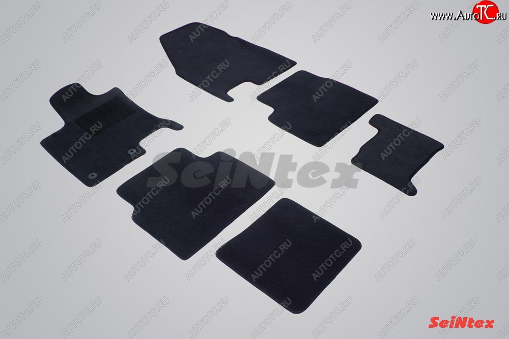 3 299 р. Износостойкие коврики в салон SeiNtex Premium LUX 6 шт. (ворсовые)  Nissan Qashqai +2  1 (2008-2010) J10 дорестайлинг  с доставкой в г. Майкоп