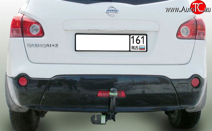 7 499 р. Фаркоп Лидер Плюс Nissan Qashqai +2 1 J10 дорестайлинг (2008-2010) (Без электропакета)  с доставкой в г. Майкоп