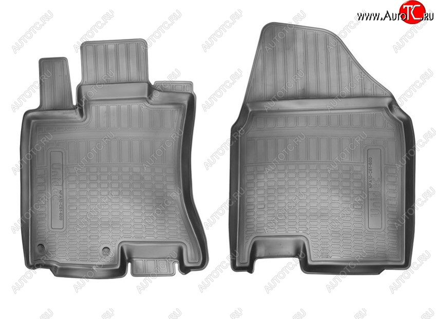 1 379 р. Комплект ковриков в салон Norplast Unidec (передние) Nissan Qashqai 1 J10 рестайлинг (2010-2013) (Цвет: черный)  с доставкой в г. Майкоп