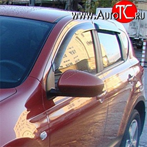 4 199 р. Дефлекторы окон (ветровики) Novline 4 шт Nissan Qashqai 1 J10 рестайлинг (2010-2013)  с доставкой в г. Майкоп