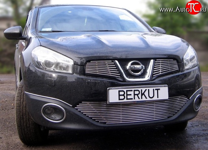4 399 р. Декоративная вставка решетки радиатора Berkut Nissan Qashqai 1 J10 рестайлинг (2010-2013)  с доставкой в г. Майкоп