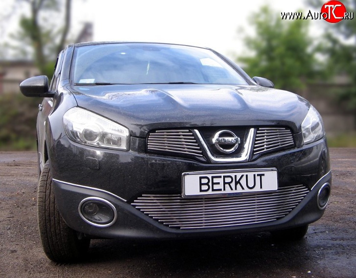 6 299 р. Декоративная вставка воздухозаборника Berkut Nissan Qashqai 1 J10 рестайлинг (2010-2013)  с доставкой в г. Майкоп