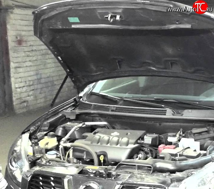 2 969 р. Упор капота Sport Nissan Qashqai 1 J10 рестайлинг (2010-2013)  с доставкой в г. Майкоп