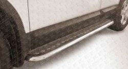 Широкая защита порогов Slitkoff Nissan Qashqai  1 (2010-2013) J10 рестайлинг