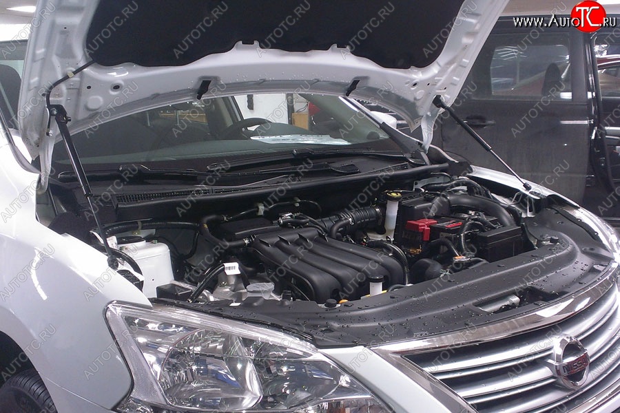 2 199 р. Газовые упоры капота Berkut Nissan Sentra 7 B17 (2014-2017)  с доставкой в г. Майкоп