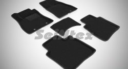 Износостойкие коврики в салон 3D NISSAN SENTRATIIDA черные (компл) Nissan Sentra  7 (2014-2017) B17