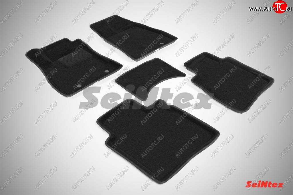 5 699 р. Износостойкие коврики в салон 3D NISSAN SENTRATIIDA черные (компл) Nissan Sentra 7 B17 (2014-2017)  с доставкой в г. Майкоп