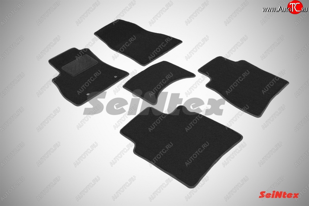 2 999 р. Износостойкие коврики в салон SeiNtex Premium LUX 4 шт. (ворсовые)  Nissan Sentra  7 (2014-2017) B17  с доставкой в г. Майкоп