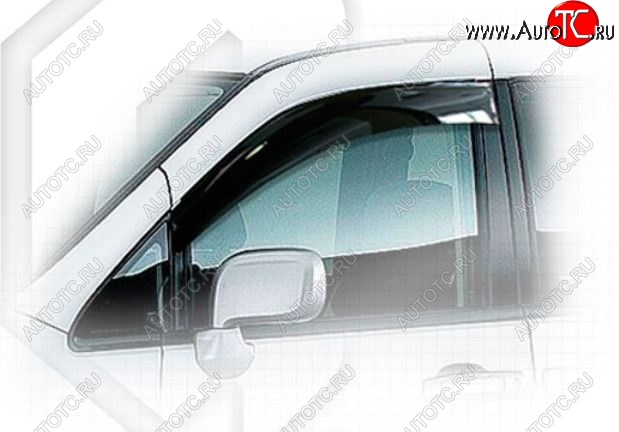 2 159 р. Дефлектора окон CA-Plastic Nissan Serena 2 (2001-2005) (Classic полупрозрачный, Без хром.молдинга)  с доставкой в г. Майкоп