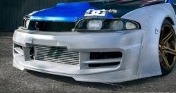 24 599 р. Передний бампер Rocket Banny  Nissan Skyline  R33 (1993-1998) (Неокрашенный)  с доставкой в г. Майкоп. Увеличить фотографию 2