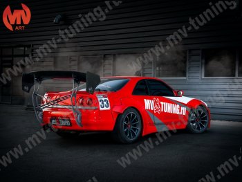 21 799 р. Крылья задние Rocket Banny  Nissan Skyline  R33 (1993-1998) (Неокрашенные)  с доставкой в г. Майкоп. Увеличить фотографию 2
