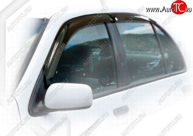 1 899 р. Дефлектора окон CA-Plastiс  Nissan Sunny  B15 (1998-2004) (Classic полупрозрачный, Без хром.молдинга)  с доставкой в г. Майкоп