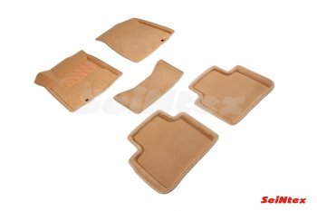 Текстильные 3D коврики в салон SEINTEX бежевые Nissan Teana 2 J32 дорестайлинг (2008-2011)
