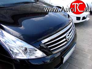4 599 р. Дефлектор капота NovLine Nissan Teana 2 J32 дорестайлинг (2008-2011)  с доставкой в г. Майкоп
