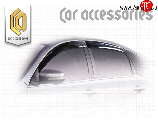 1 999 р. Комплект дефлекторов окон CA Plastic  Nissan Teana  2 J32 (2008-2011) дорестайлинг (Classic полупрозрачный, Без хром.молдинга)  с доставкой в г. Майкоп