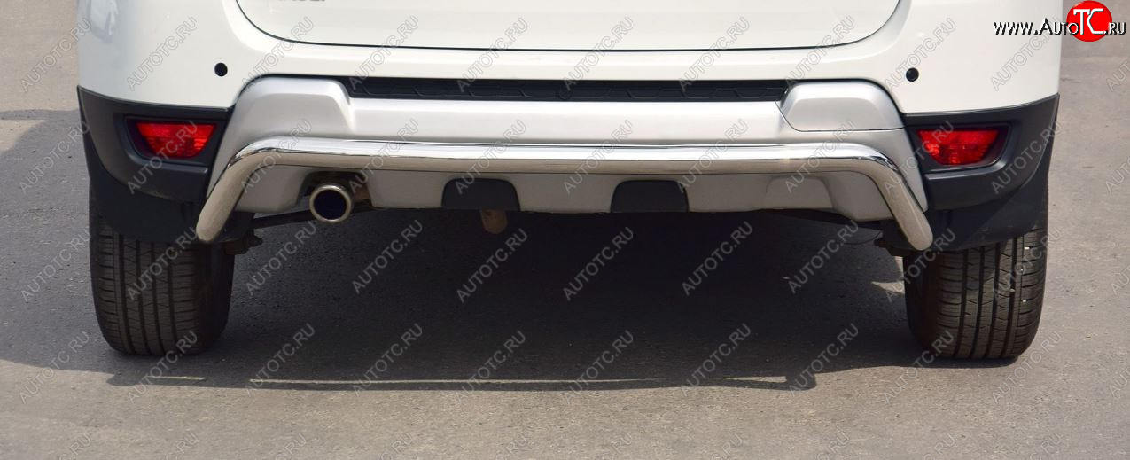 16 089 р. Защита заднего бампера PT GROUP Ø51мм (НПС) RENAULT Duster 2012-/ NISSAN Terrano 2014- Nissan Terrano D10 дорестайлинг (2013-2016)  с доставкой в г. Майкоп