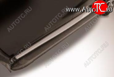 13 349 р. Алюминиевые порожки для ног Slitkoff  Nissan Terrano  D10 (2013-2022) дорестайлинг, рестайлинг (❞Optima Black❝)  с доставкой в г. Майкоп