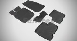 Износостойкие коврики в салон с высоким бортом SeiNtex Premium 4 шт. (резина) Nissan Terrano  D10 (2013-2016) дорестайлинг