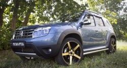 5 749 р. Накладки колесных арок RA (короткие, комплект) Renault Duster HS дорестайлинг (2010-2015) (Поверхность шагрень)  с доставкой в г. Майкоп. Увеличить фотографию 3