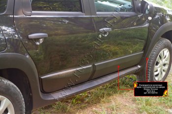 14 749 р. Расширители арок с молдингами дверей RA (комплект)  Nissan Terrano  D10 (2013-2022) дорестайлинг, рестайлинг (Поверхность шагрень)  с доставкой в г. Майкоп. Увеличить фотографию 4