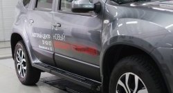4 099 р. Накладки дверей RA (комплект) Nissan Terrano D10 дорестайлинг (2013-2016) (Поверхность шагрень)  с доставкой в г. Майкоп. Увеличить фотографию 2