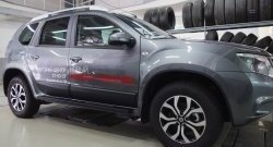 4 099 р. Накладки дверей RA (комплект) Nissan Terrano D10 дорестайлинг (2013-2016) (Поверхность шагрень)  с доставкой в г. Майкоп. Увеличить фотографию 3
